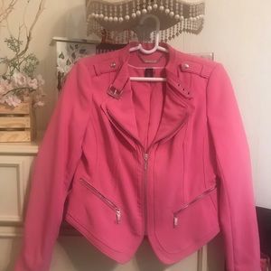 Cropped moto jacket